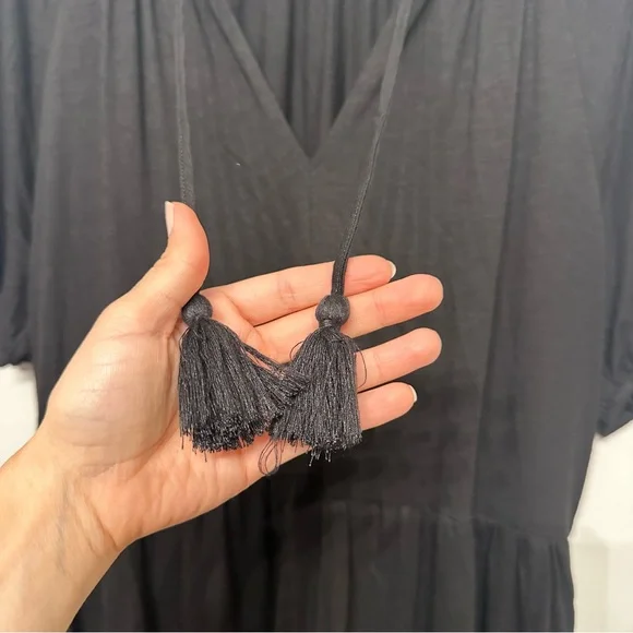 Boden Short Sleeve Tiered Mini Dress - Picture 5 of 7